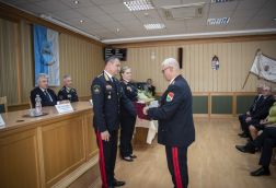 A képen Góra Zoltán tűzoltó altábornagy és Egri Gyula tűzoltó dandártábornok