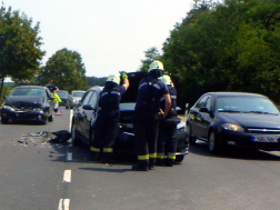 Autók ütköztek Balatonberénynél