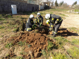 Gázcsonkot tolatott ki egy teherautó Keszthelyen