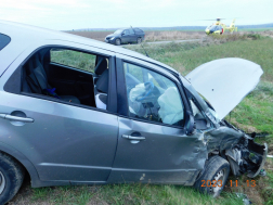 Baleset Kerkateskándnál (Fotó: Lenti HTP)