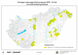 Szúnyoggyérítés 2025 / 34. hét Tervezett