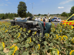Személygépkocsi balesete Cserszegtomajnál