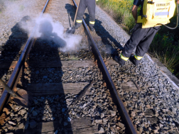 Vasúti talpfák égtek Iklódbördőcénél